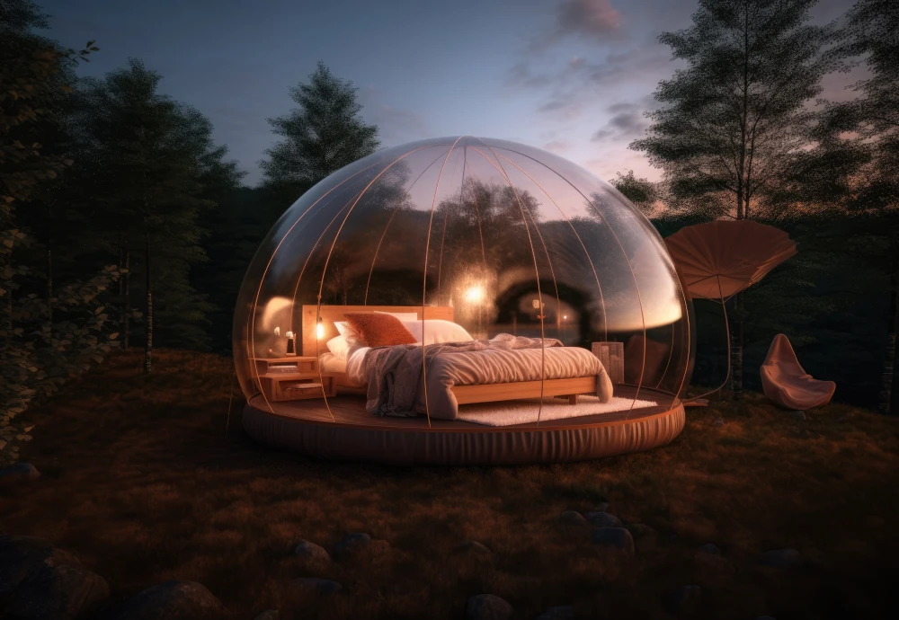 inflatable outdoor bubble tent