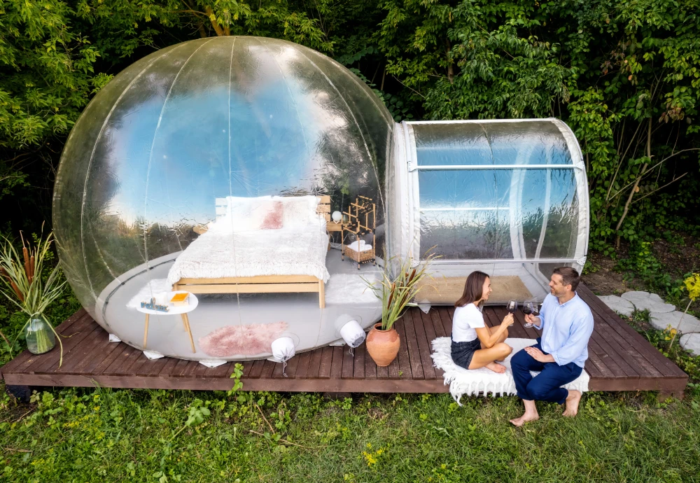 inflatable outdoor bubble tent